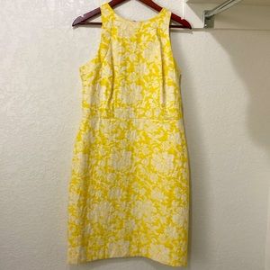 Ann Taylor Yellow floral dress